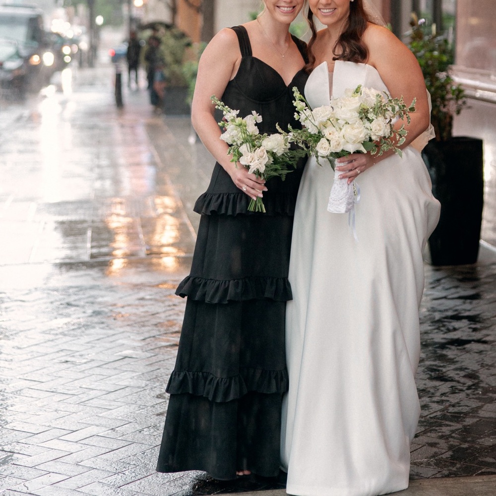Revelry Sloane Crepe Dress in Black - Picture 3 of 7